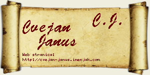 Cvejan Janus vizit kartica